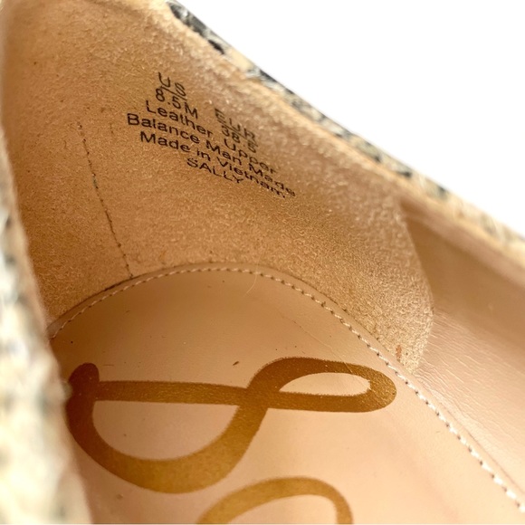 Sam Edelman Sally Snake Embossed Flats - Picture 6 of 6
